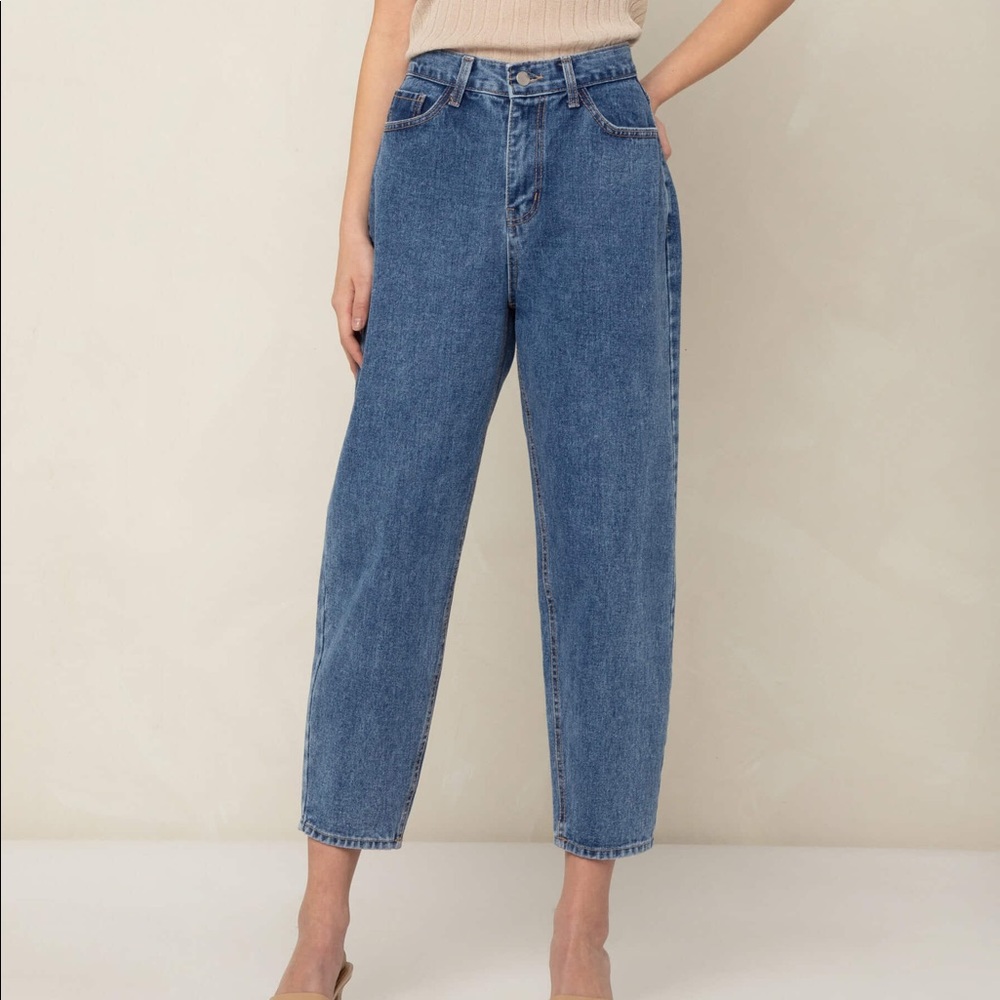 Oak + Fort Tapered Jeans in Indigo